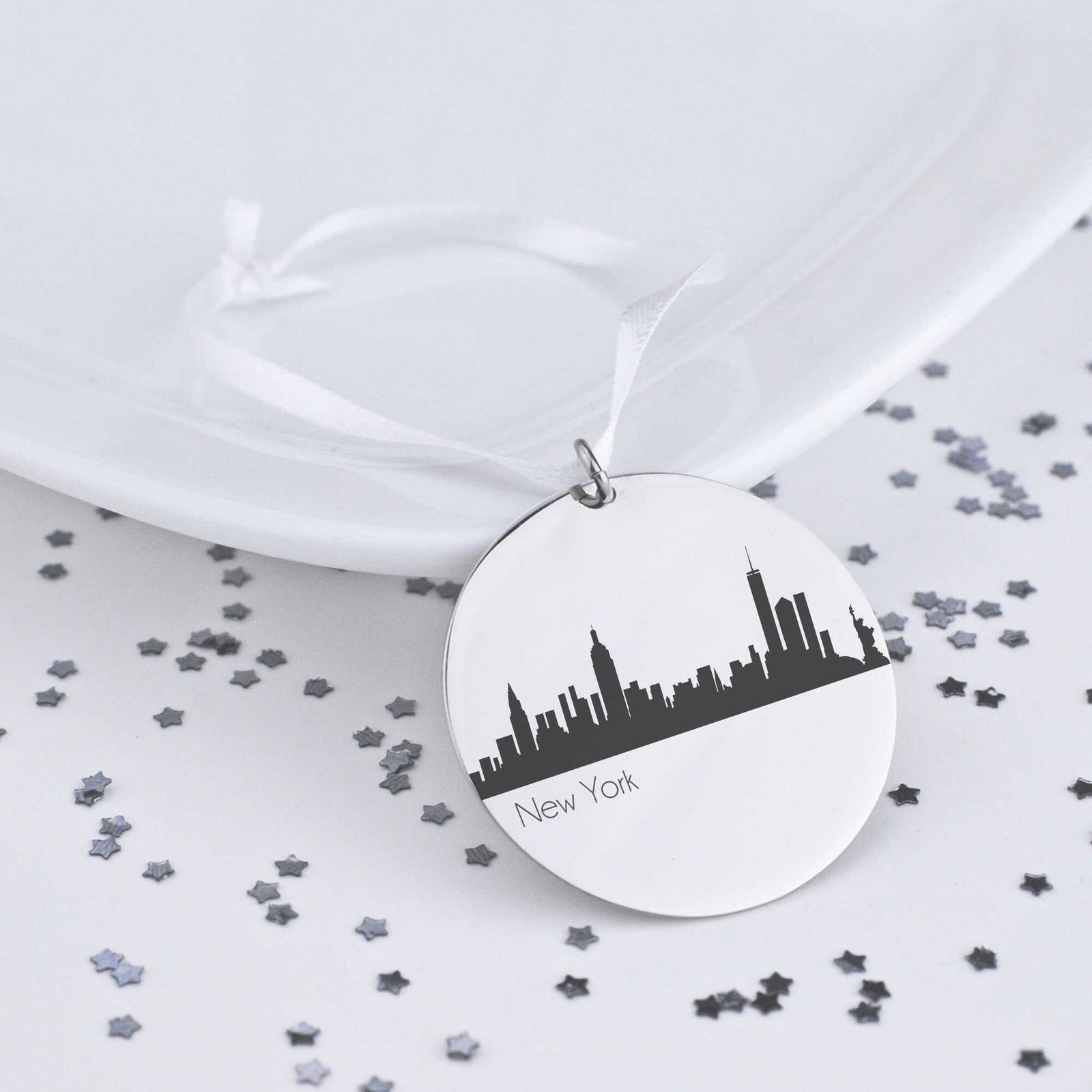 Tree Ornament - Custom City Skyline – Keychain – Love, Georgie