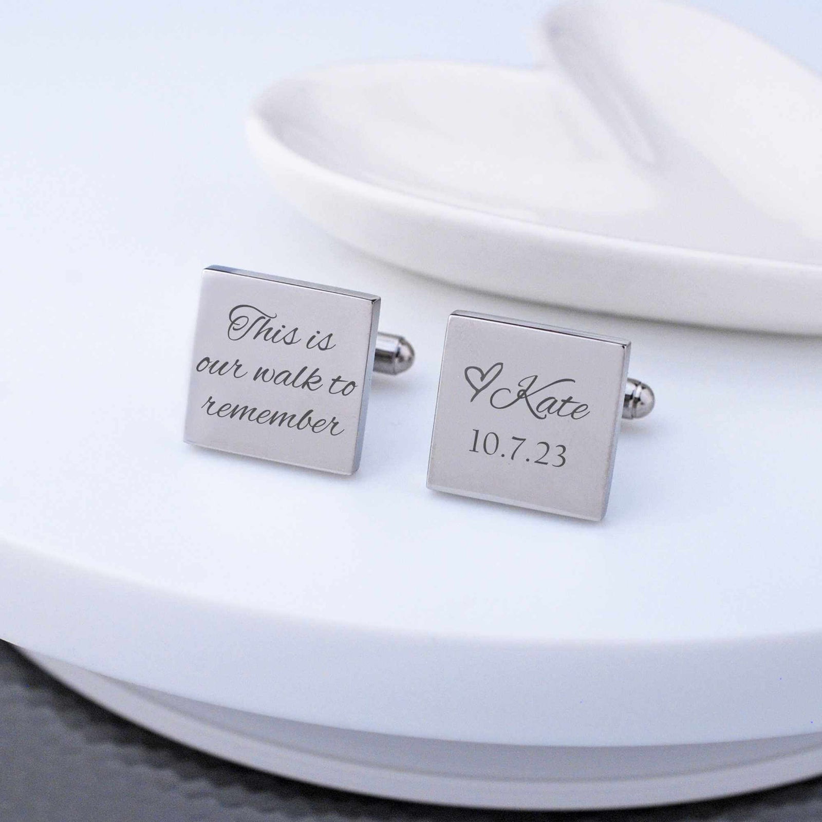 This Is Our Walk to Remember - Father of Bride Cufflinks