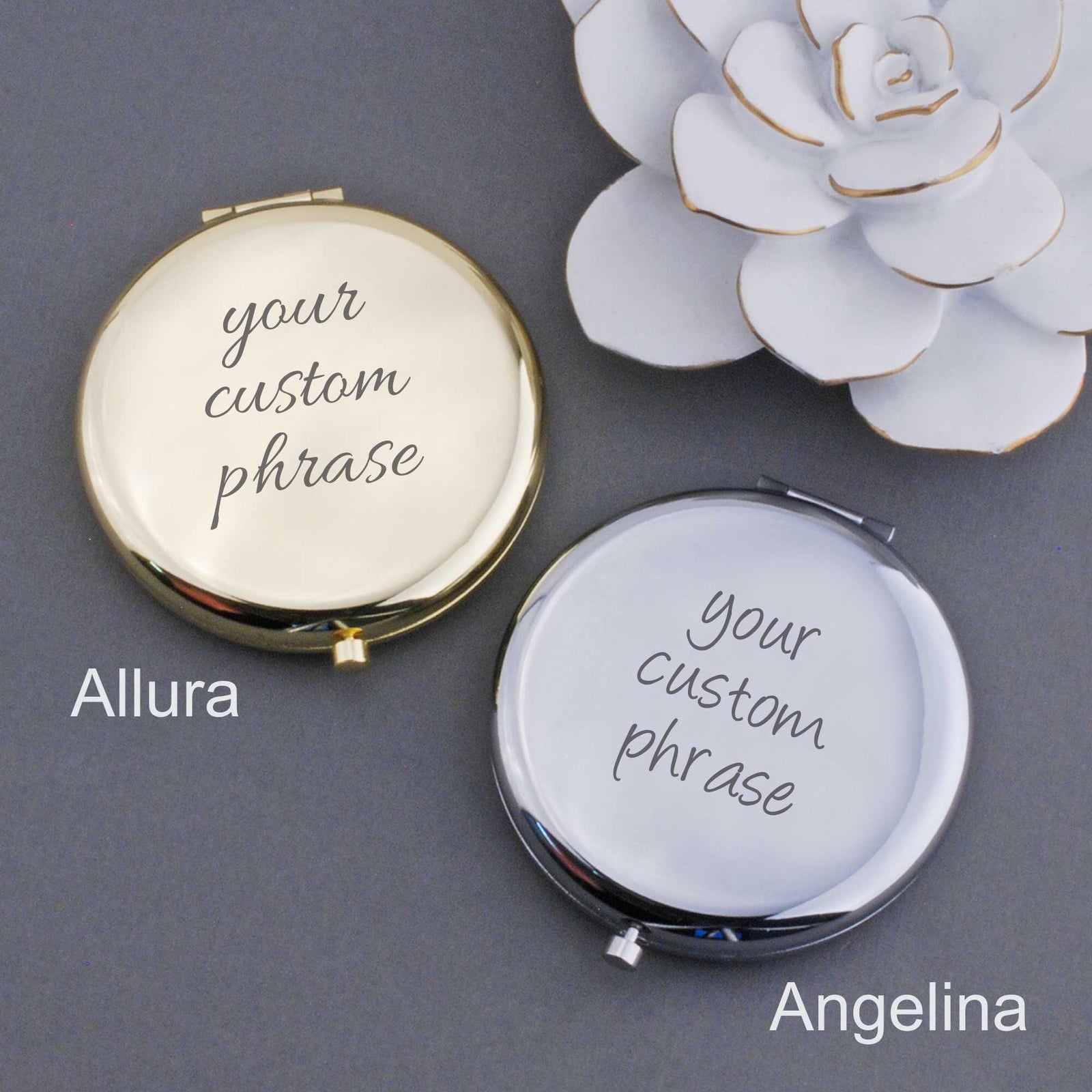 Design Your Own Engraved Pocket Mirror – Pocket Mirror – Love, Georgie