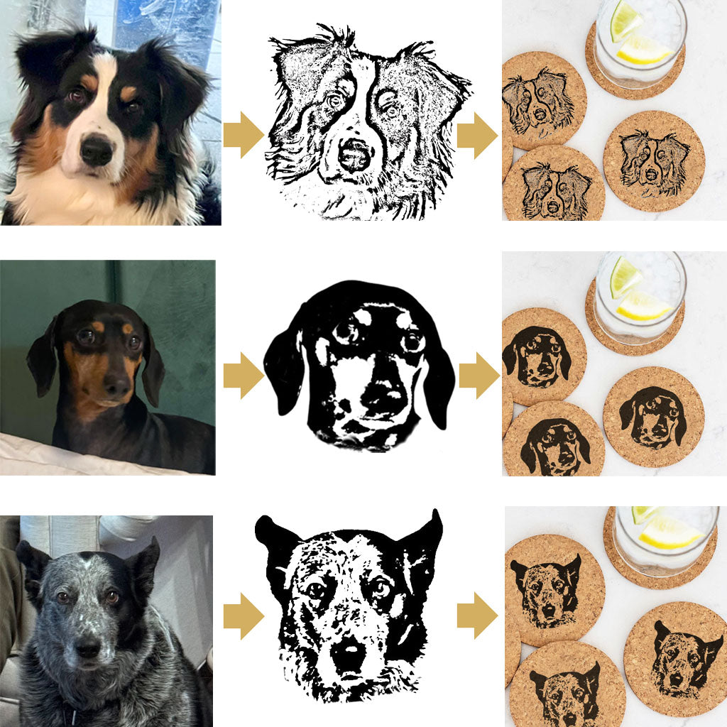 Engraved Pet Photo Bar Tools for Dog Dad - Gift Set