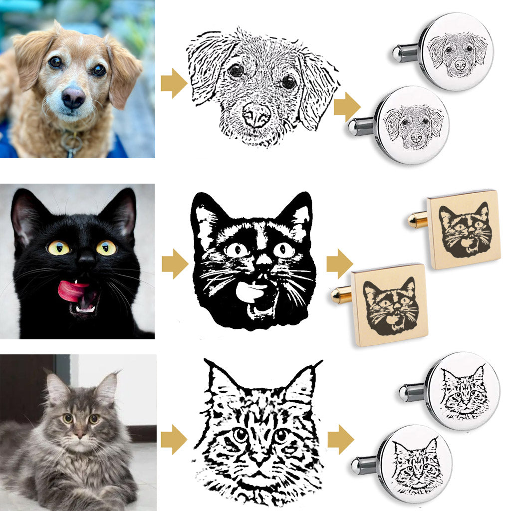 Pet Photo Cufflinks