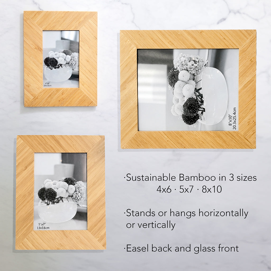 Bamboo Frame for New Baby