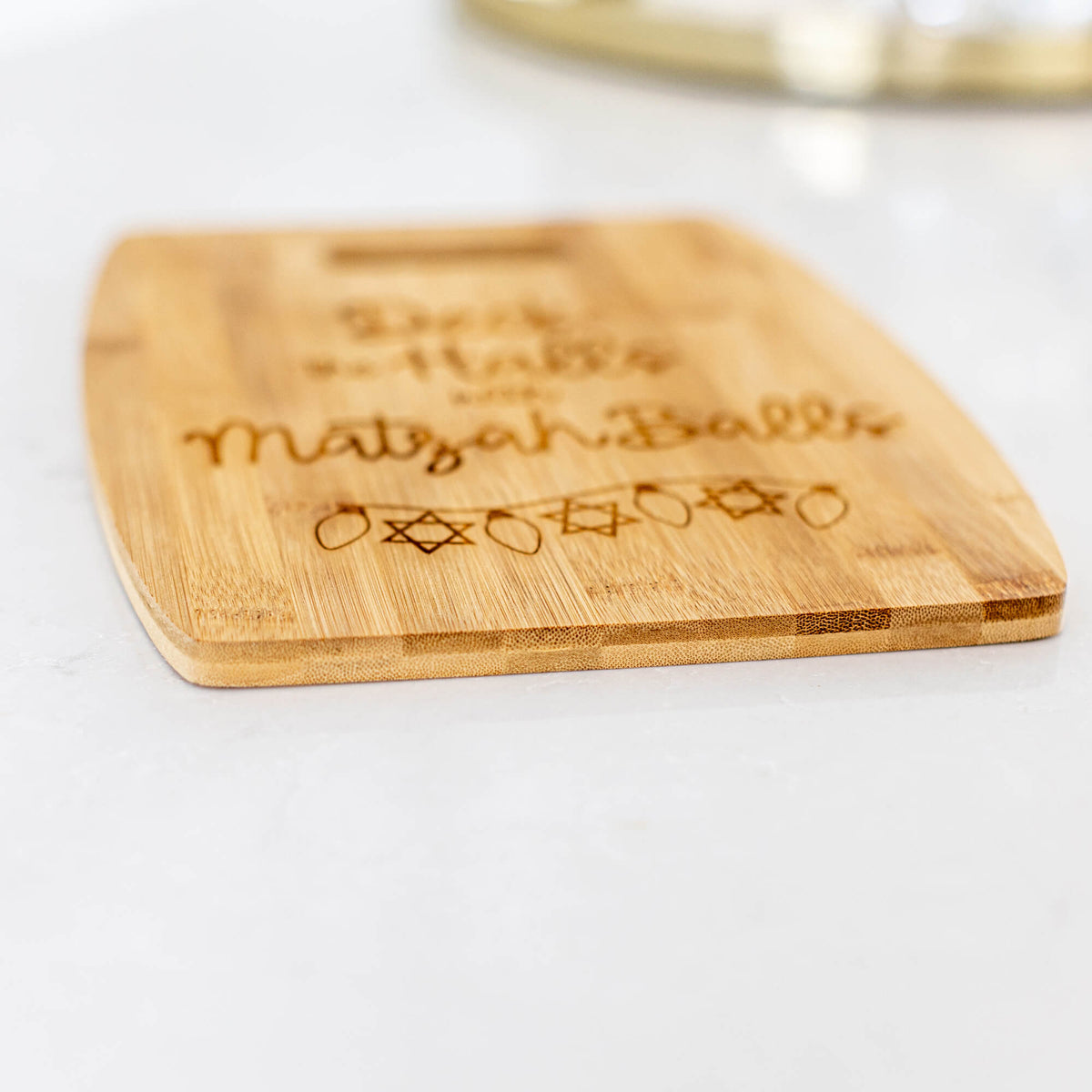 Deck the Halls with Matzah Balls - Custom Bamboo Charcuterie Board