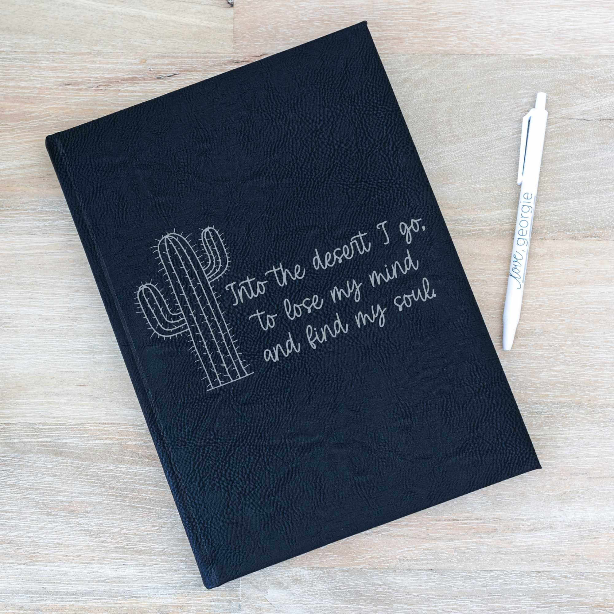 Into the Desert I Go - Journal with Vegan Leather Cover
