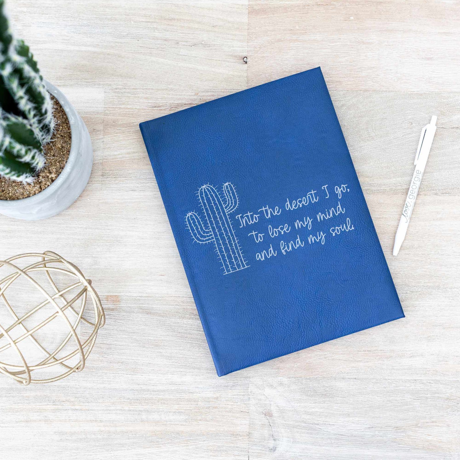 Into the Desert I Go - Journal with Vegan Leather Cover