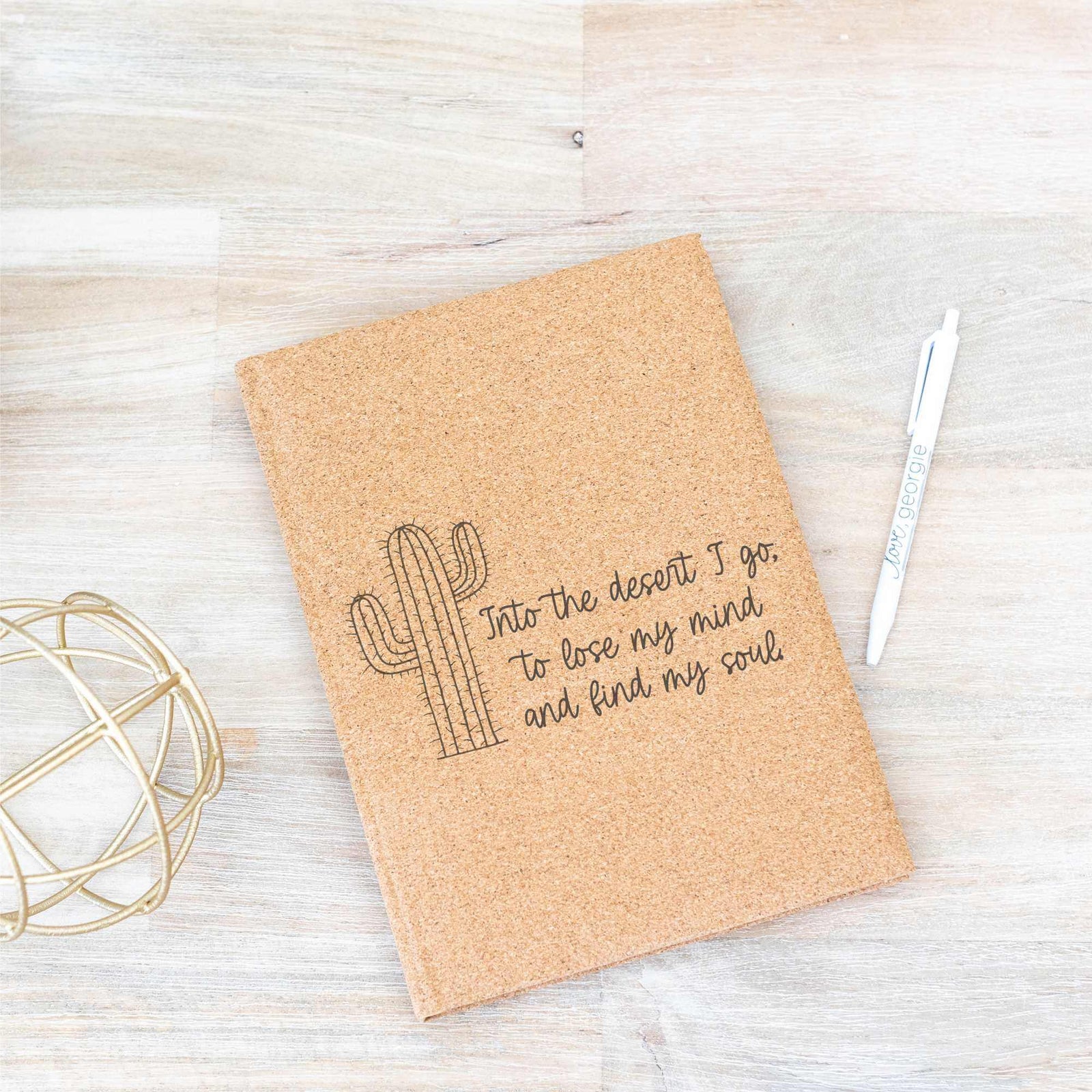 Into the Desert I Go - Journal with Vegan Leather Cover