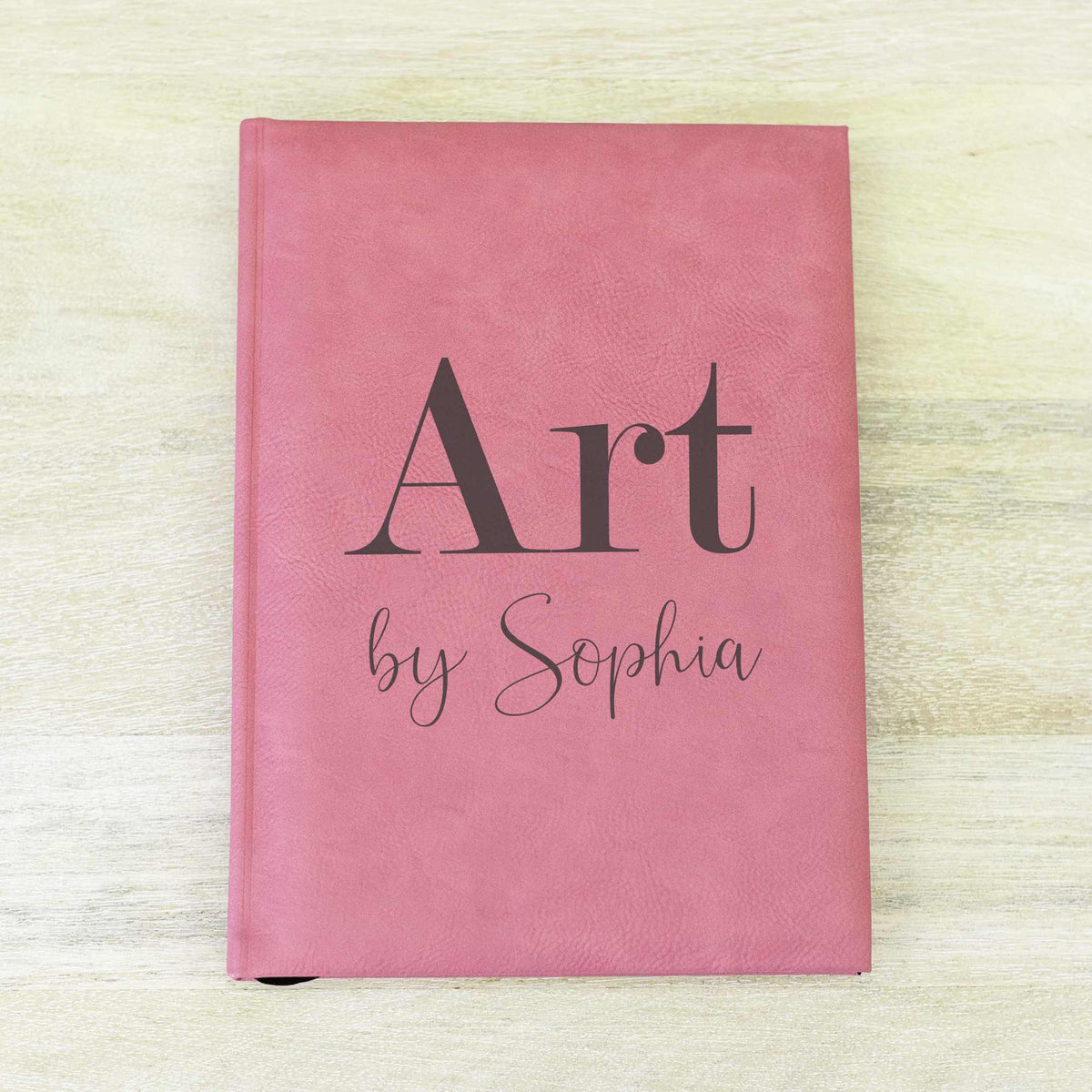 Art by [Name] - Vegan Leather Sketchbook