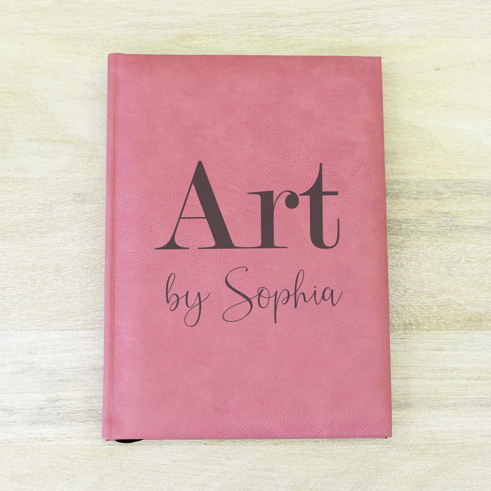 Art by [Name] - Vegan Leather Sketchbook