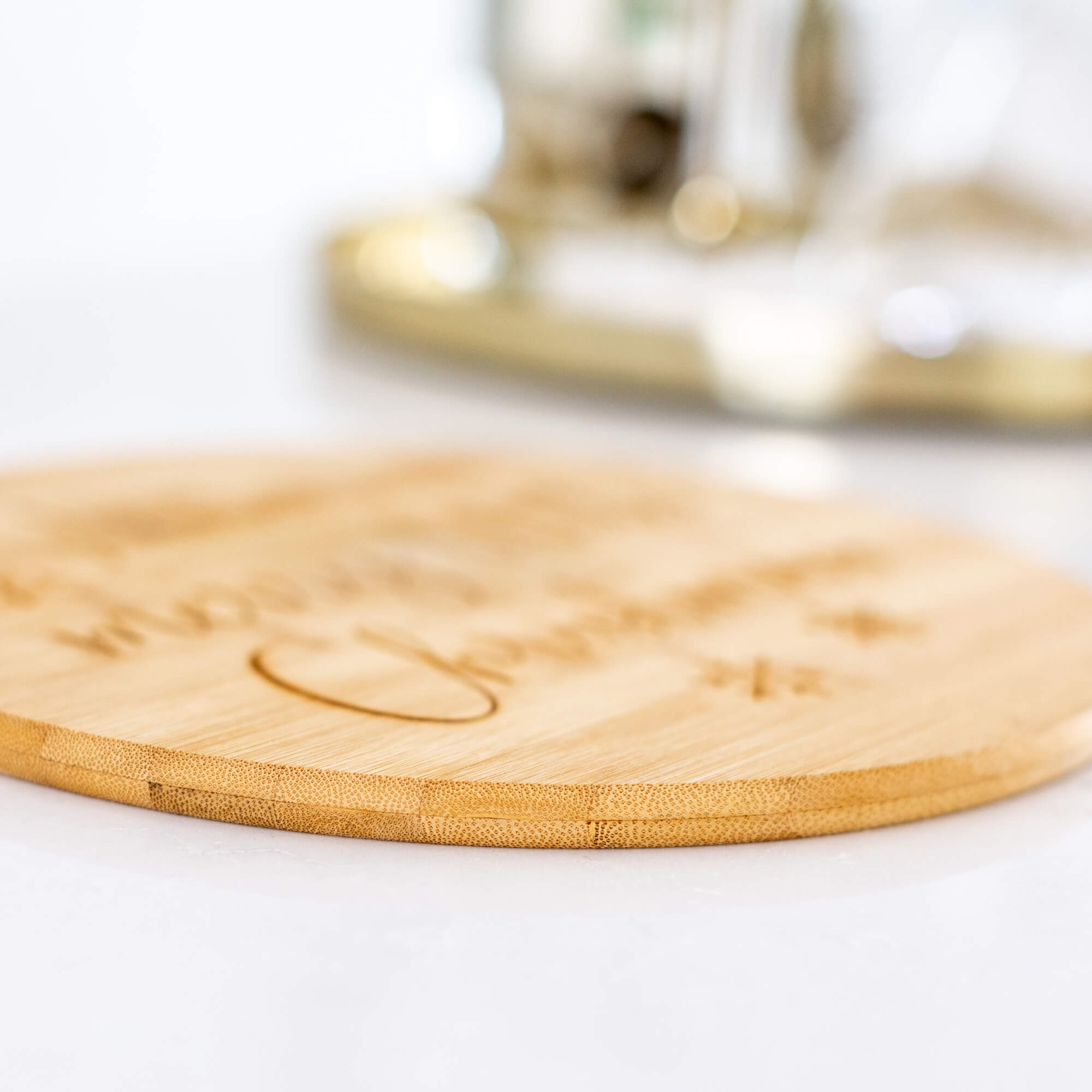 Have Yourself a Merry Little Christmas - Round Bamboo Serving Board