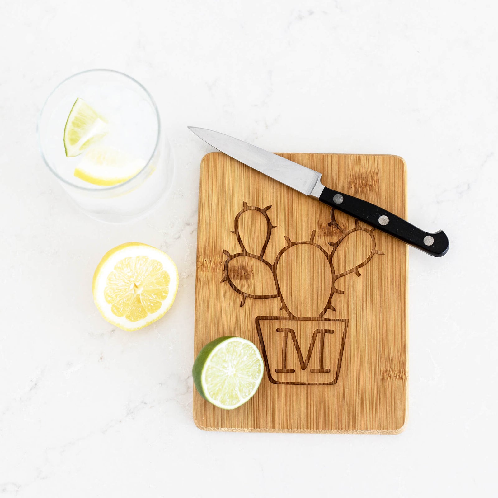 Personalized Bamboo Bar Board - 6 x 8 inches