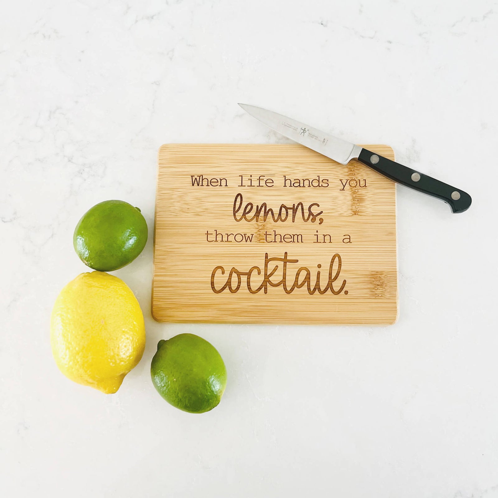 When Life Hands You Lemons - Bar Board - 6 x 8 inches