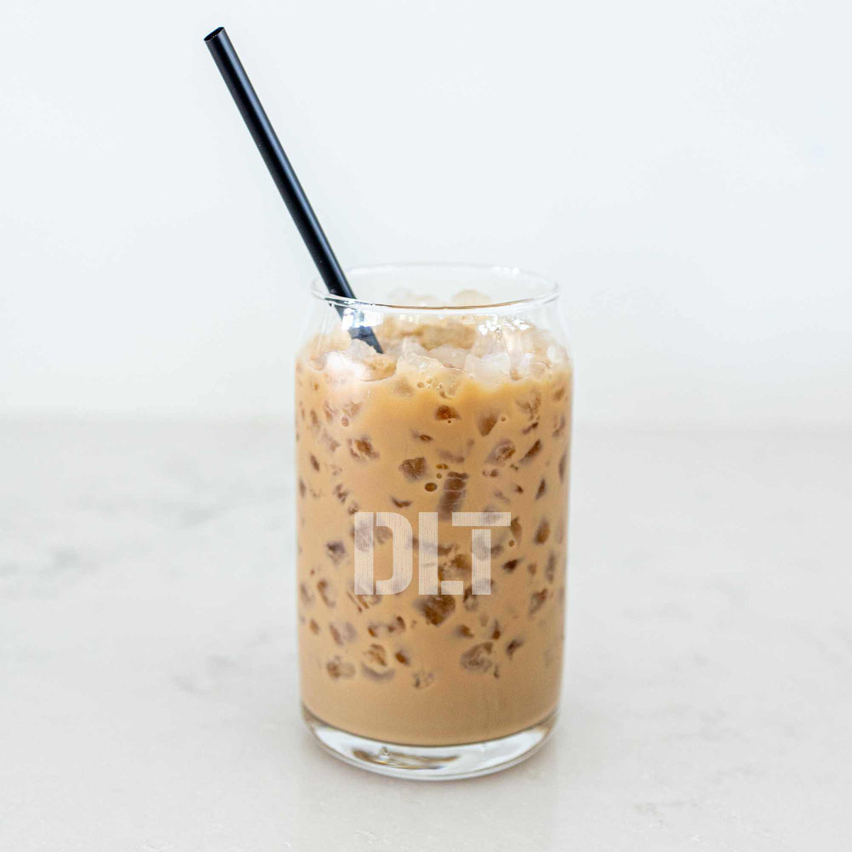 Beer Can Glass with Monogram