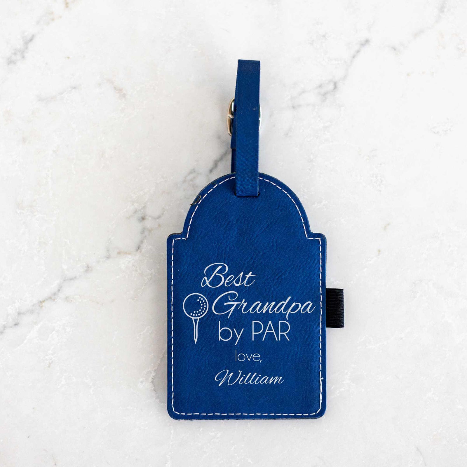 Best [NAME] By Par - Custom Golf Bag Tag with Tees