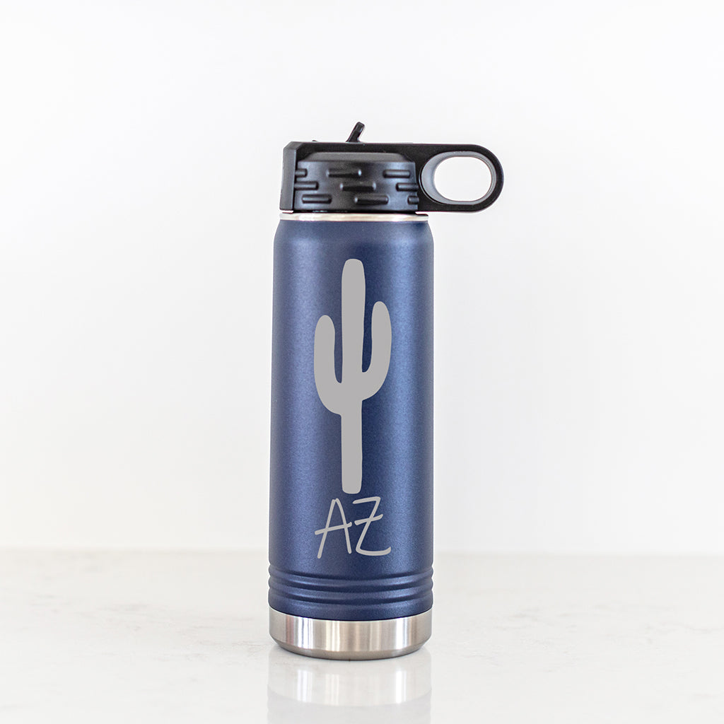 AZ Cactus Steel Water Bottle - 20 oz