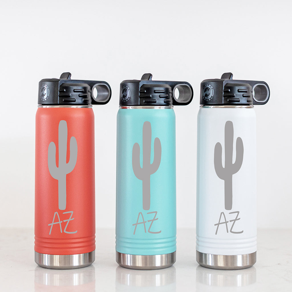 AZ Cactus Steel Water Bottle - 20 oz