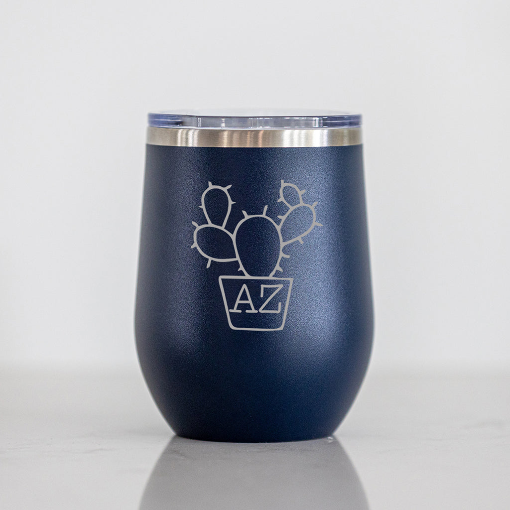 AZ Cactus Wine Tumbler - 12 oz.
