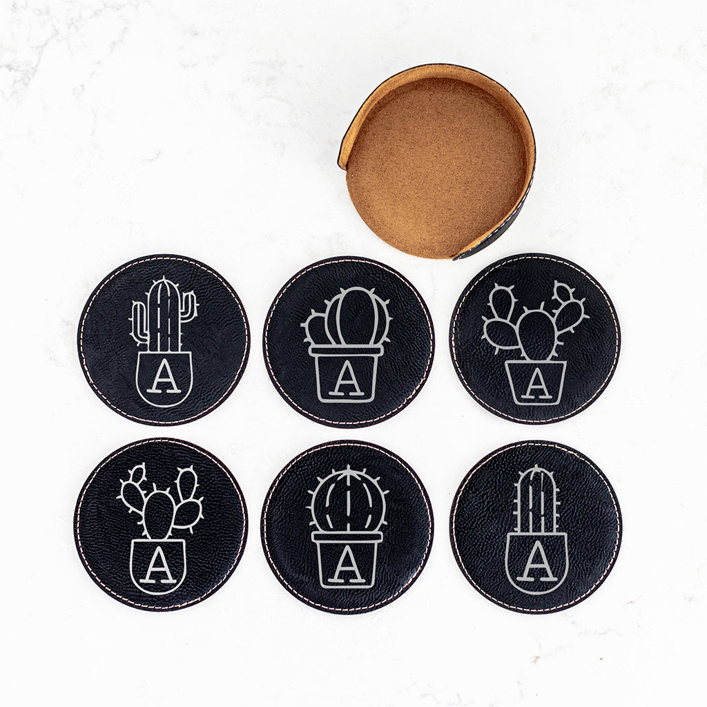 Personalized Board, Coaster & Opener Cactus Themed Gift Set - Looking Sharp