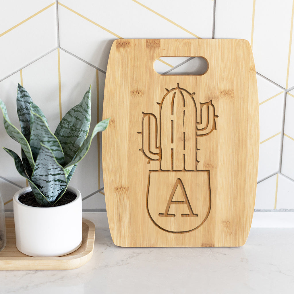 Personalized Board, Coaster & Opener Cactus Themed Gift Set - Looking Sharp