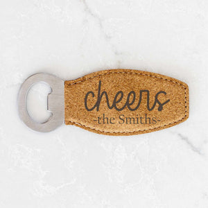 Cheers - Personalized Bottle Opener with Magnet