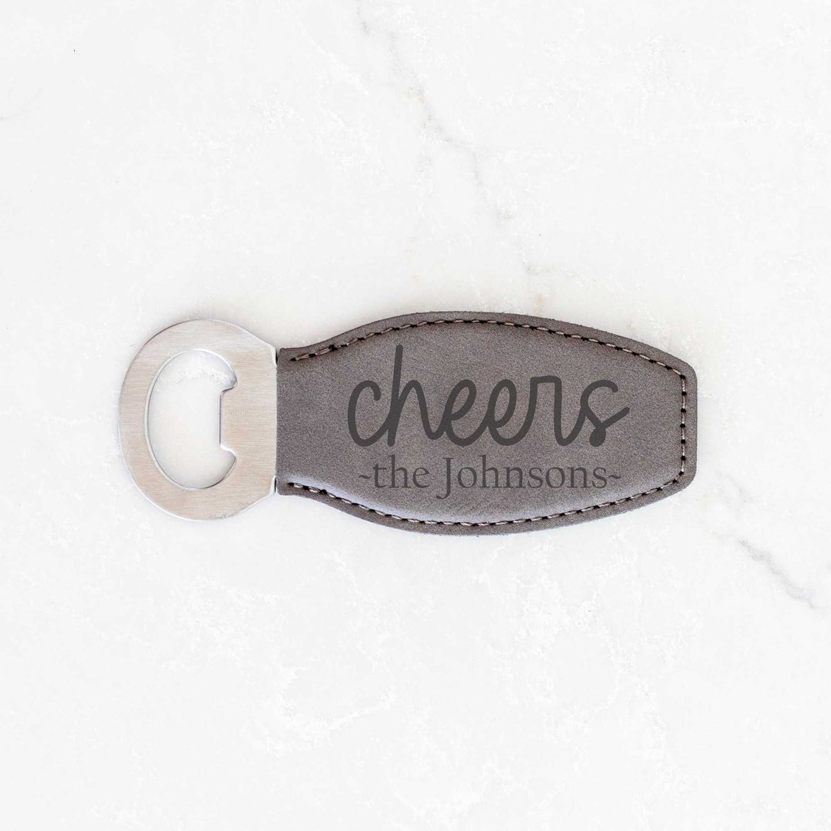 Magnetic Leather Bottle Opener - Forever Wedding Favors