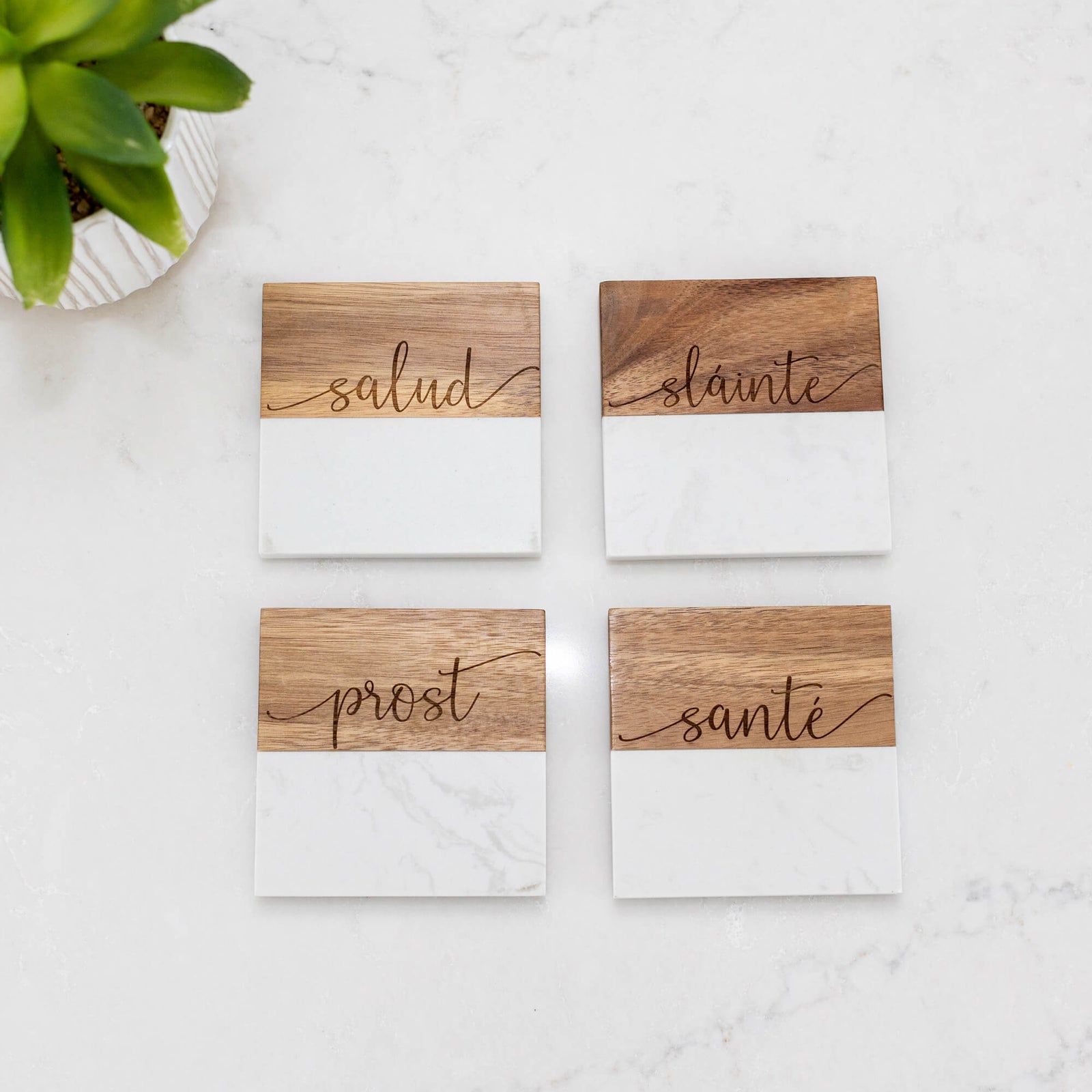 Cheers in 4 Languages Wine & Charcuterie Set - 9pc Gift Set