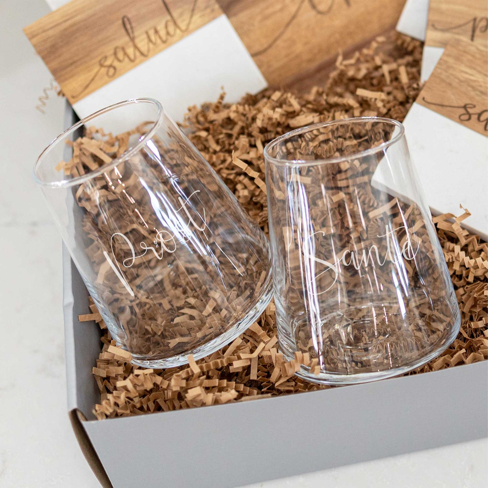 Cheers in 4 Languages Wine & Charcuterie Set - 9pc Gift Set