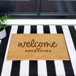 Personalized Coir Welcome Mat