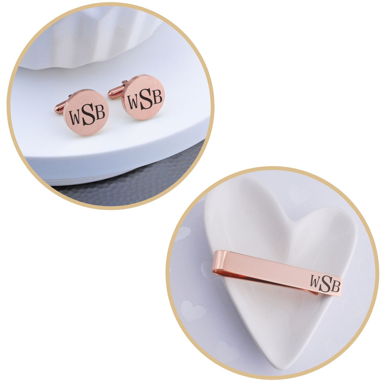 Custom Monogram Cufflinks