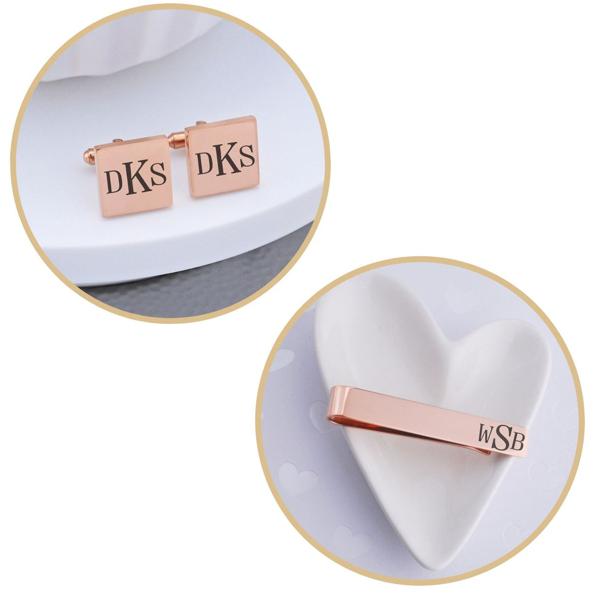 Custom Monogram Cufflinks