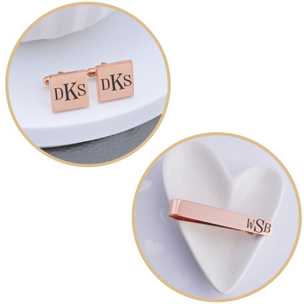 Custom Monogram Cufflinks