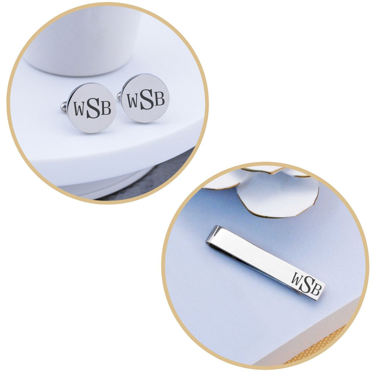 Custom Monogram Cufflinks