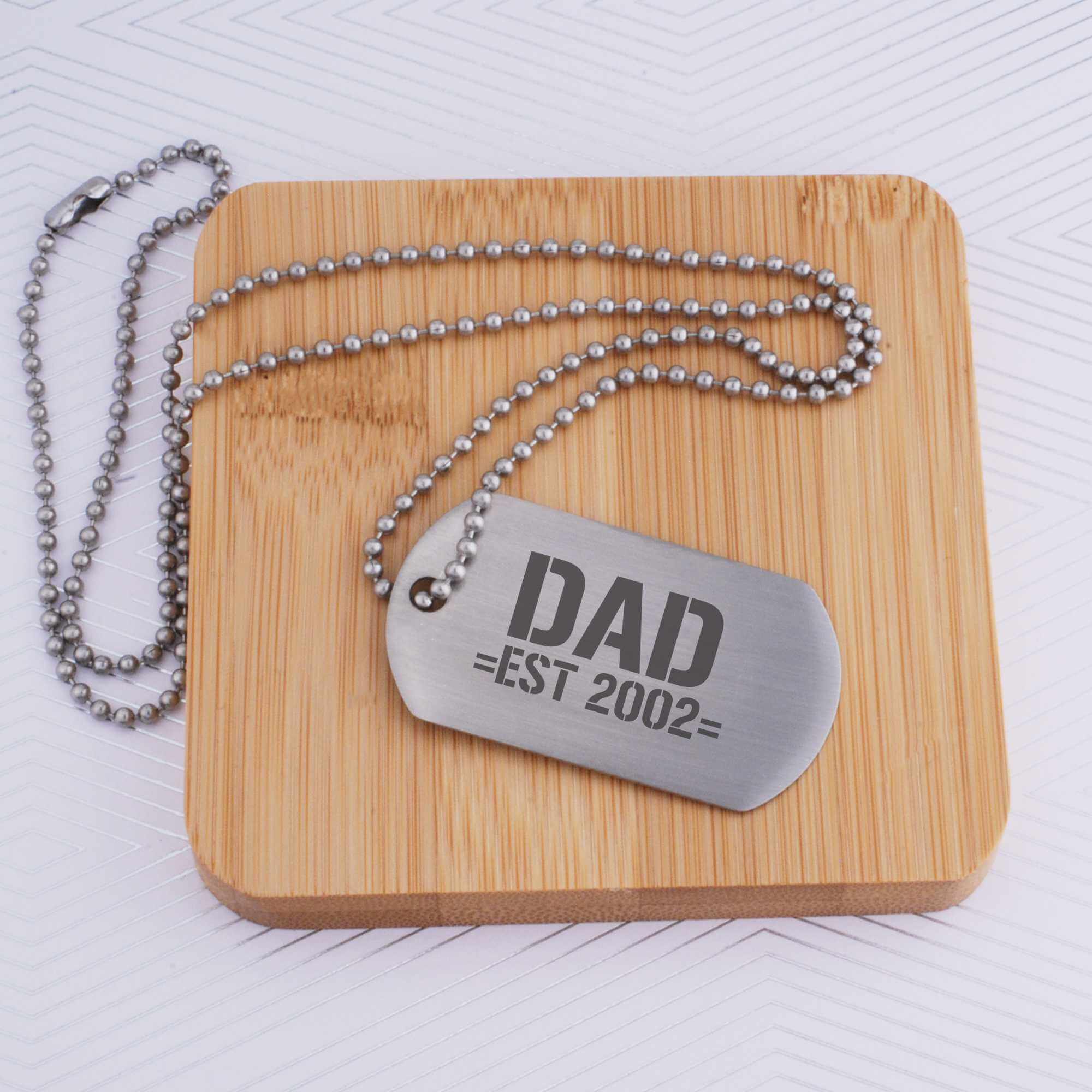 Dog Tag Necklace - Father's Day Gift