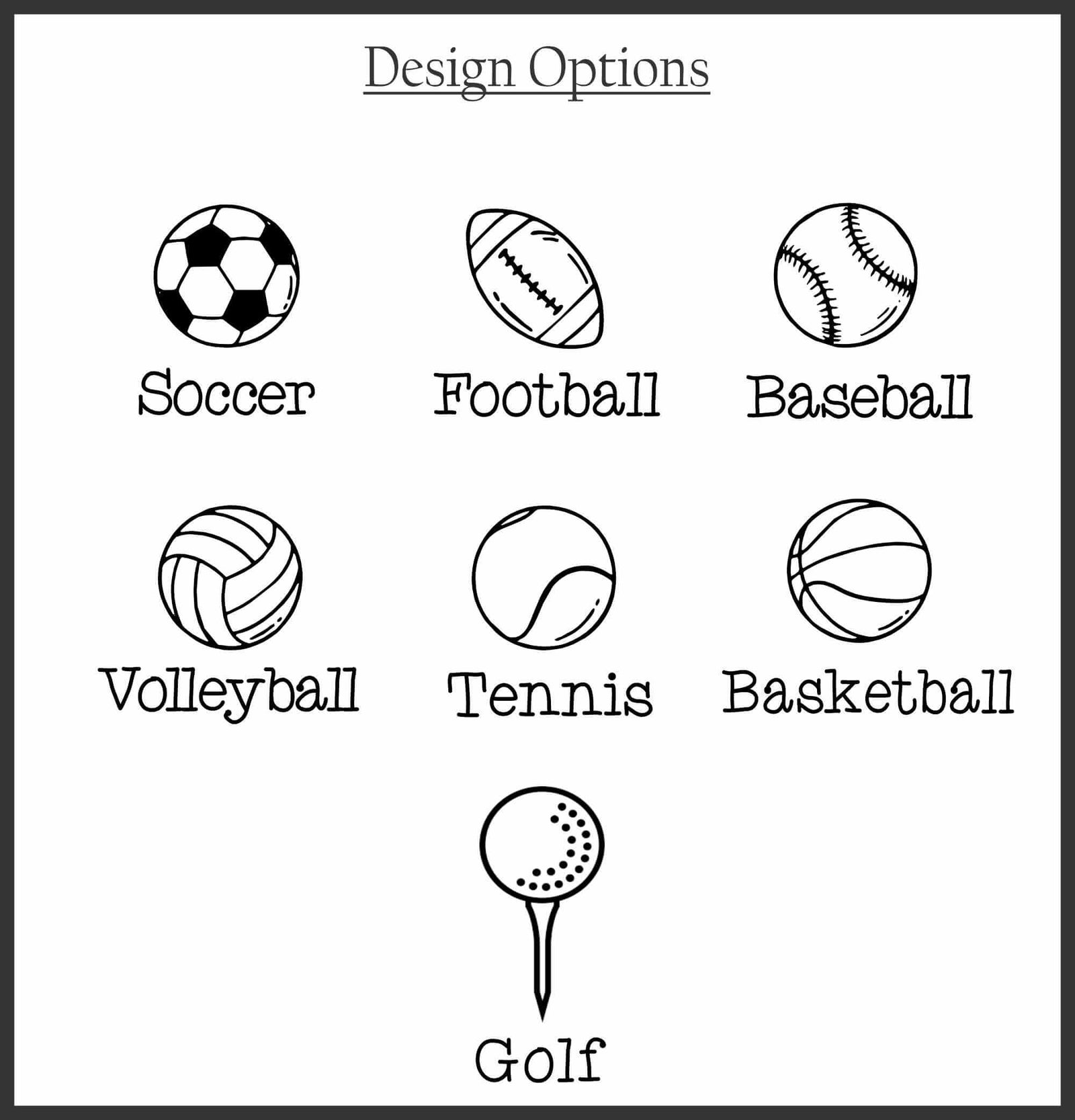 12 oz Kid's Sports Water Bottle with Name and Ball