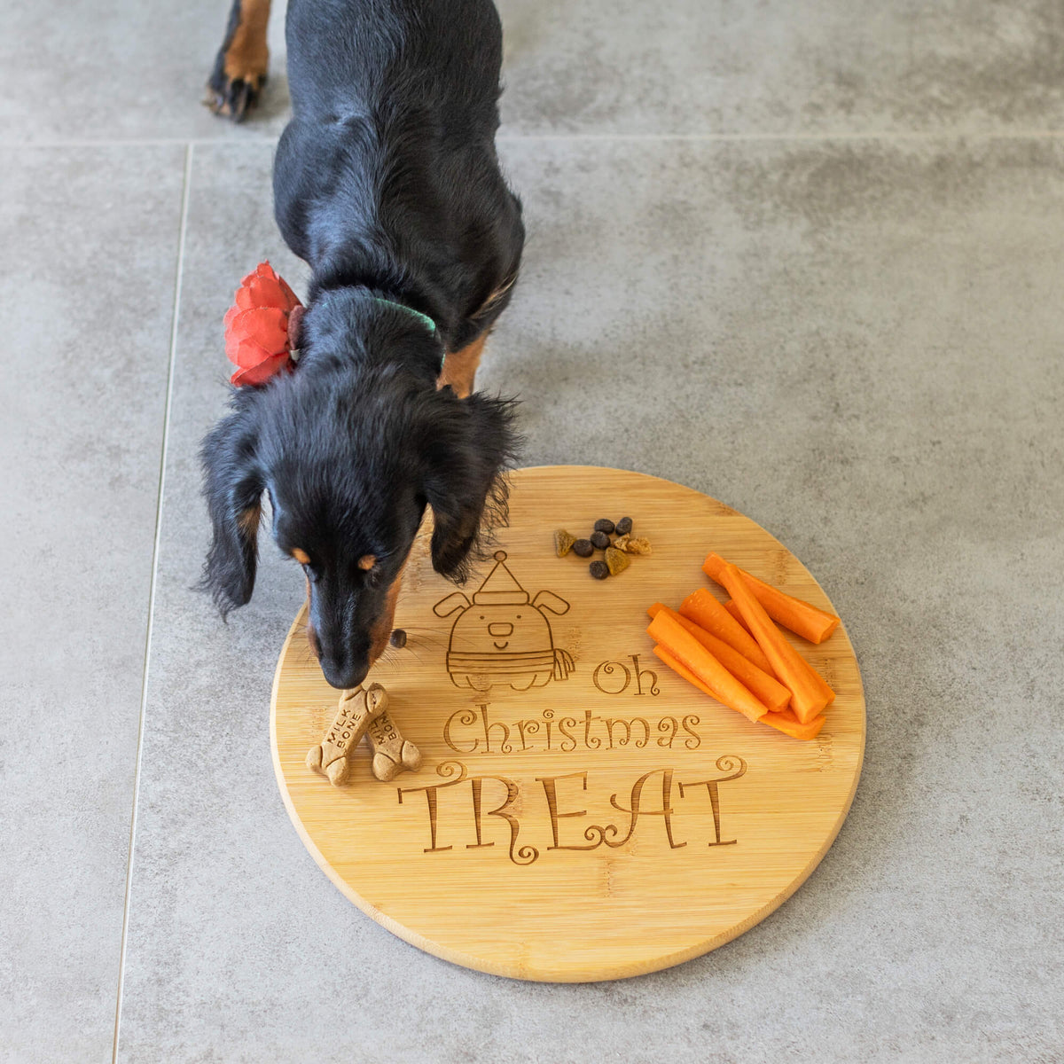 Oh Christmas Treat - Pet's Barkuterie Board - Bamboo