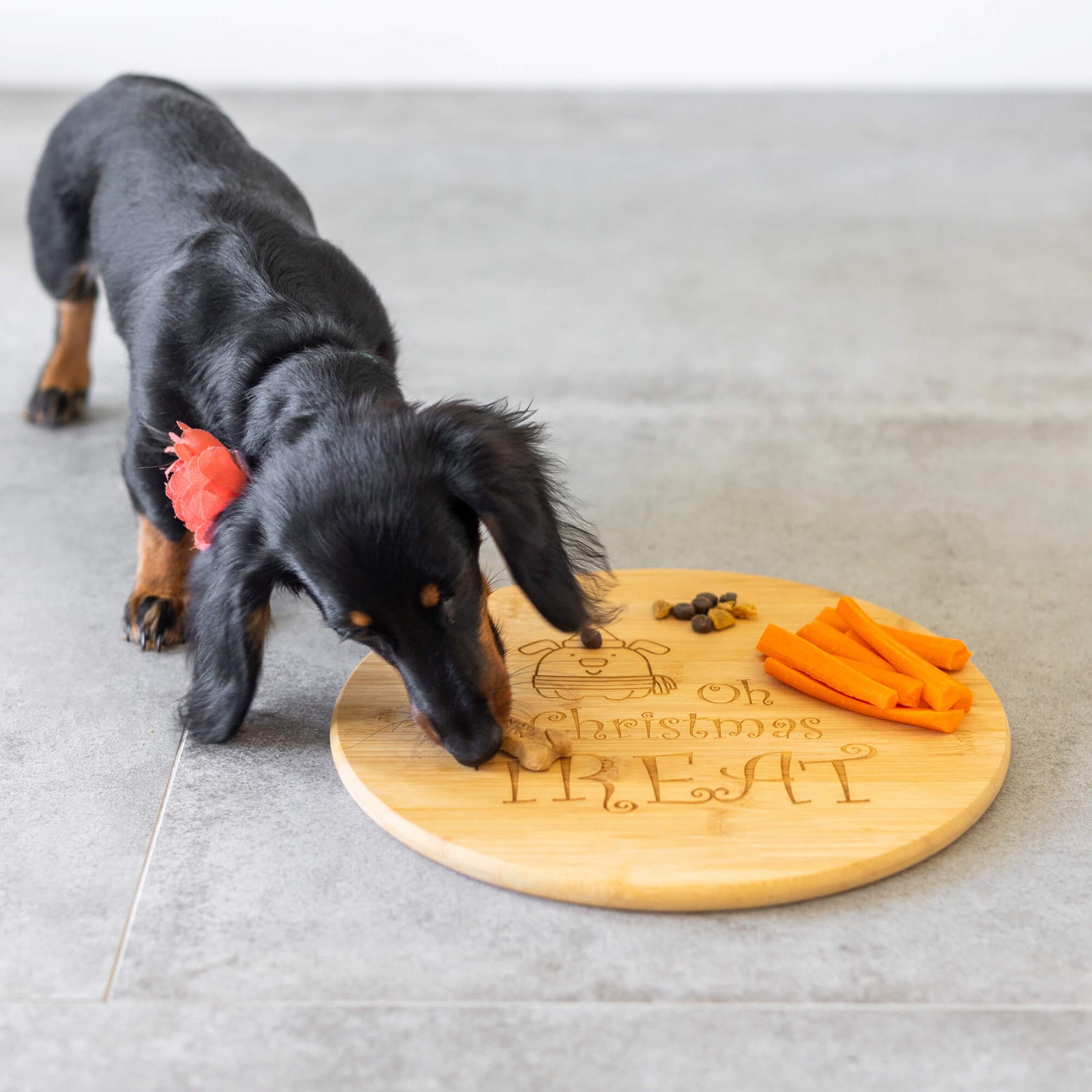Oh Christmas Treat - Pet's Barkuterie Board - Bamboo