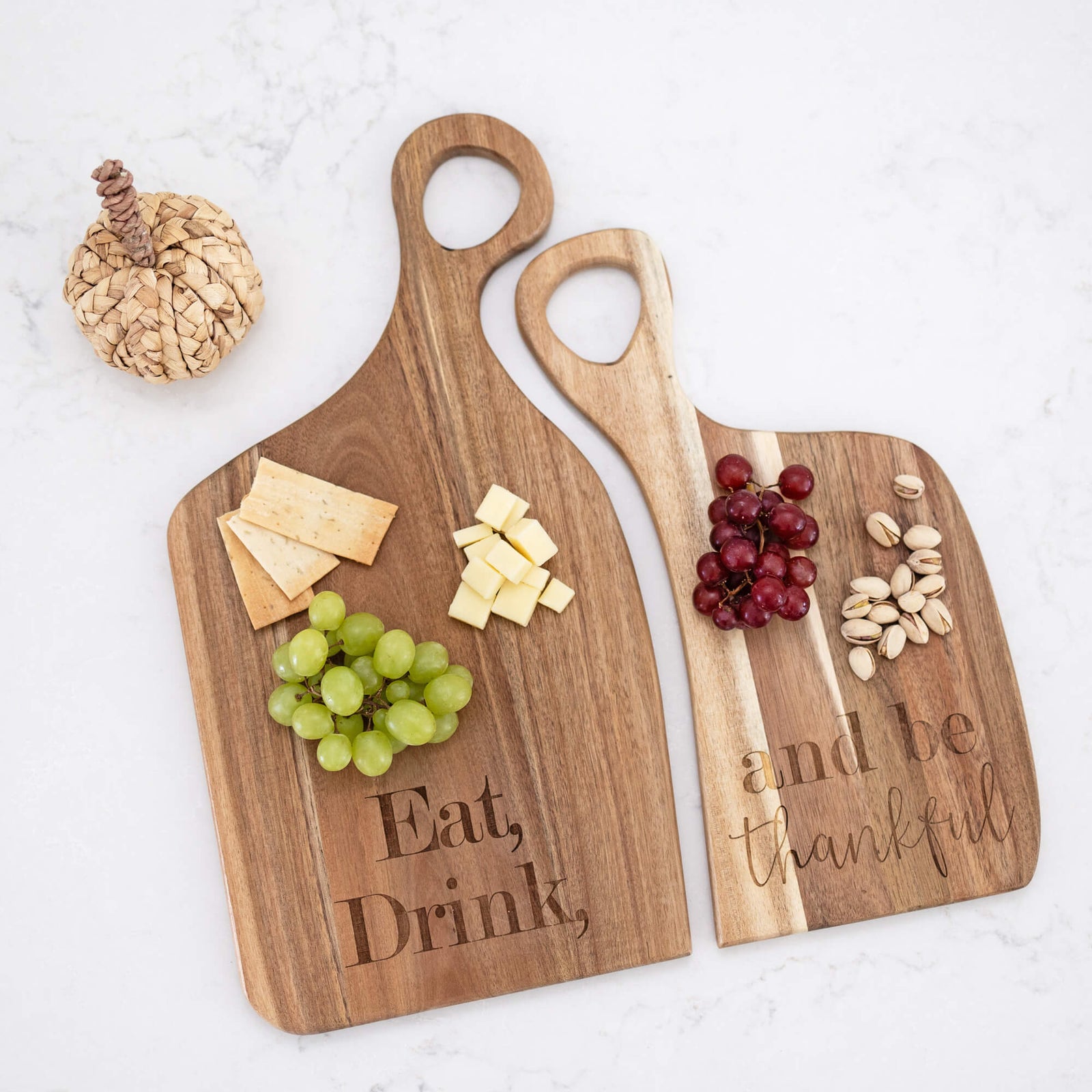 Eat, Drink, and Be Thankful - Nested Cutting Boards Set