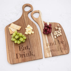 Eat, Drink, and Be Thankful - Nested Cutting Boards Set