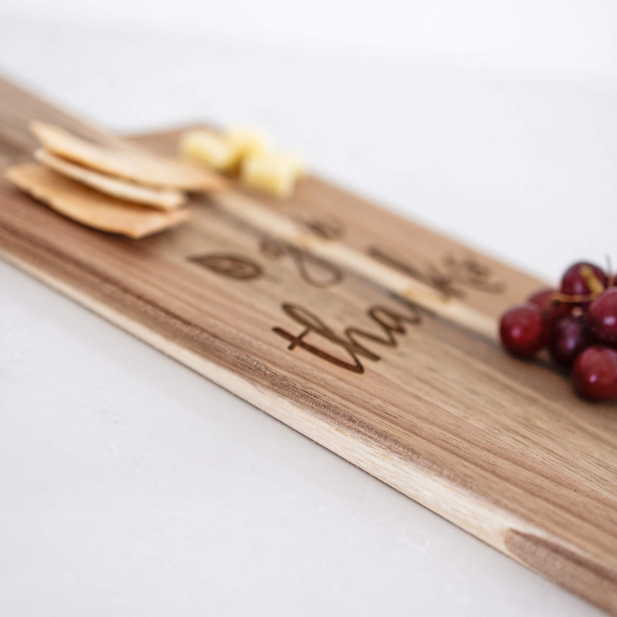 Give Thanks - Acacia Wood Serving Board