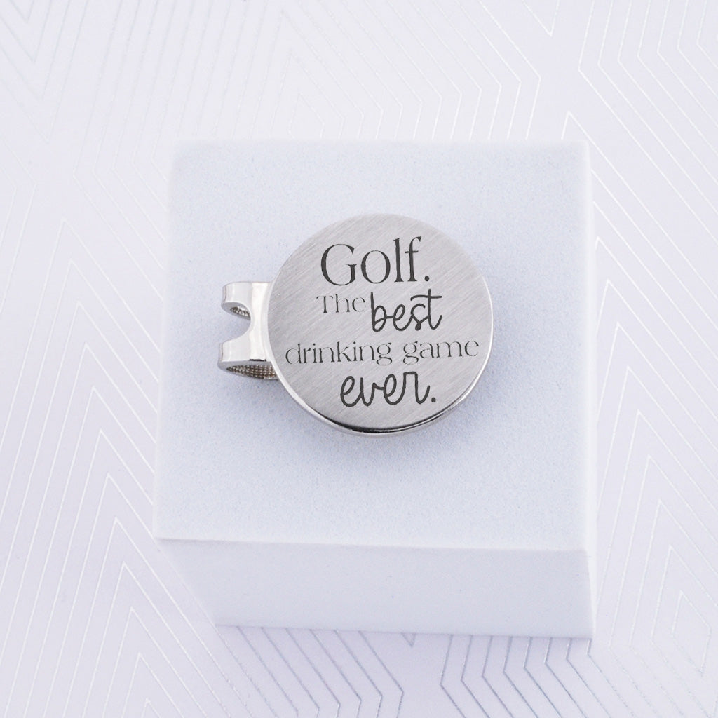 Golf. The Best Drinking Game Ever. - Golf Ball Marker