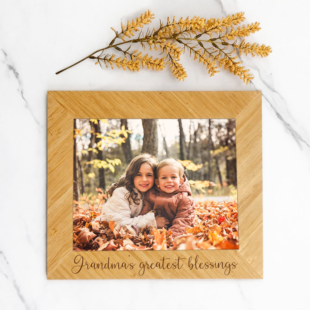 Bamboo Frame Grandma's Greatest Blessings