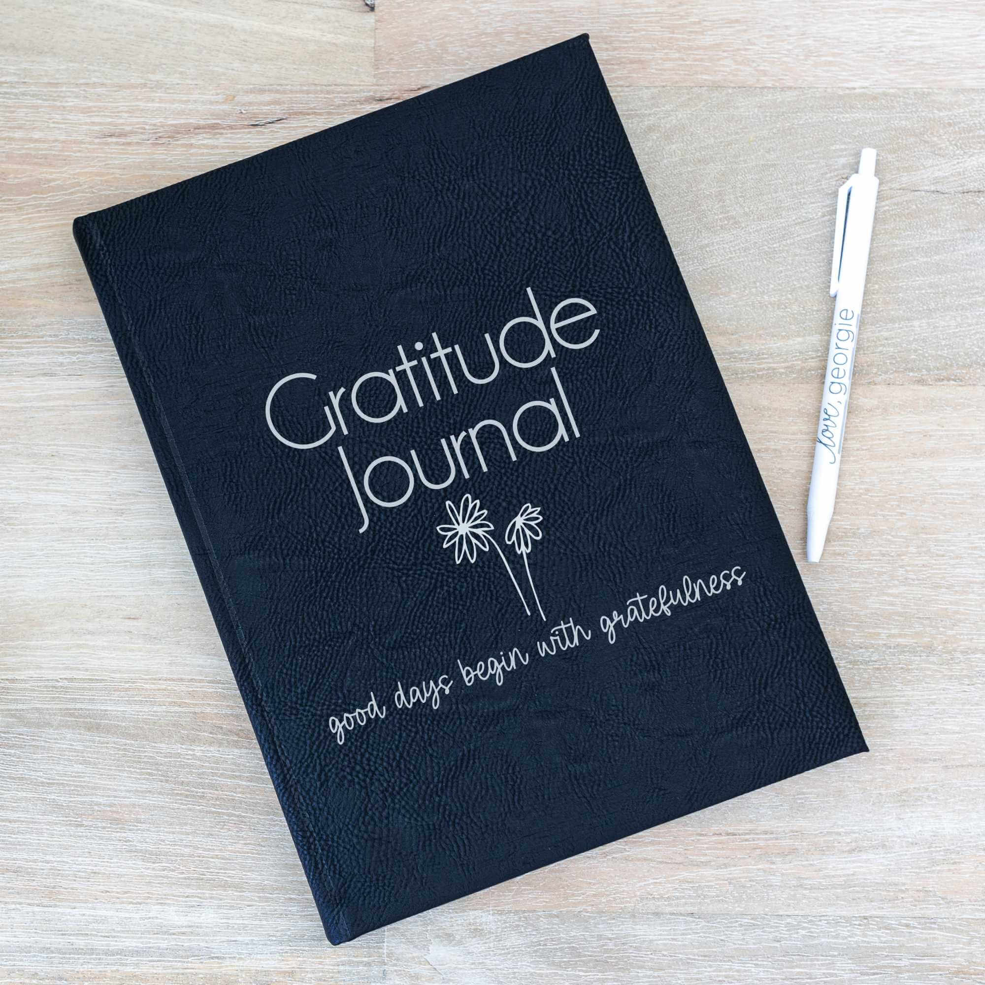 Gratitude Journal in Vegan Leather Cover