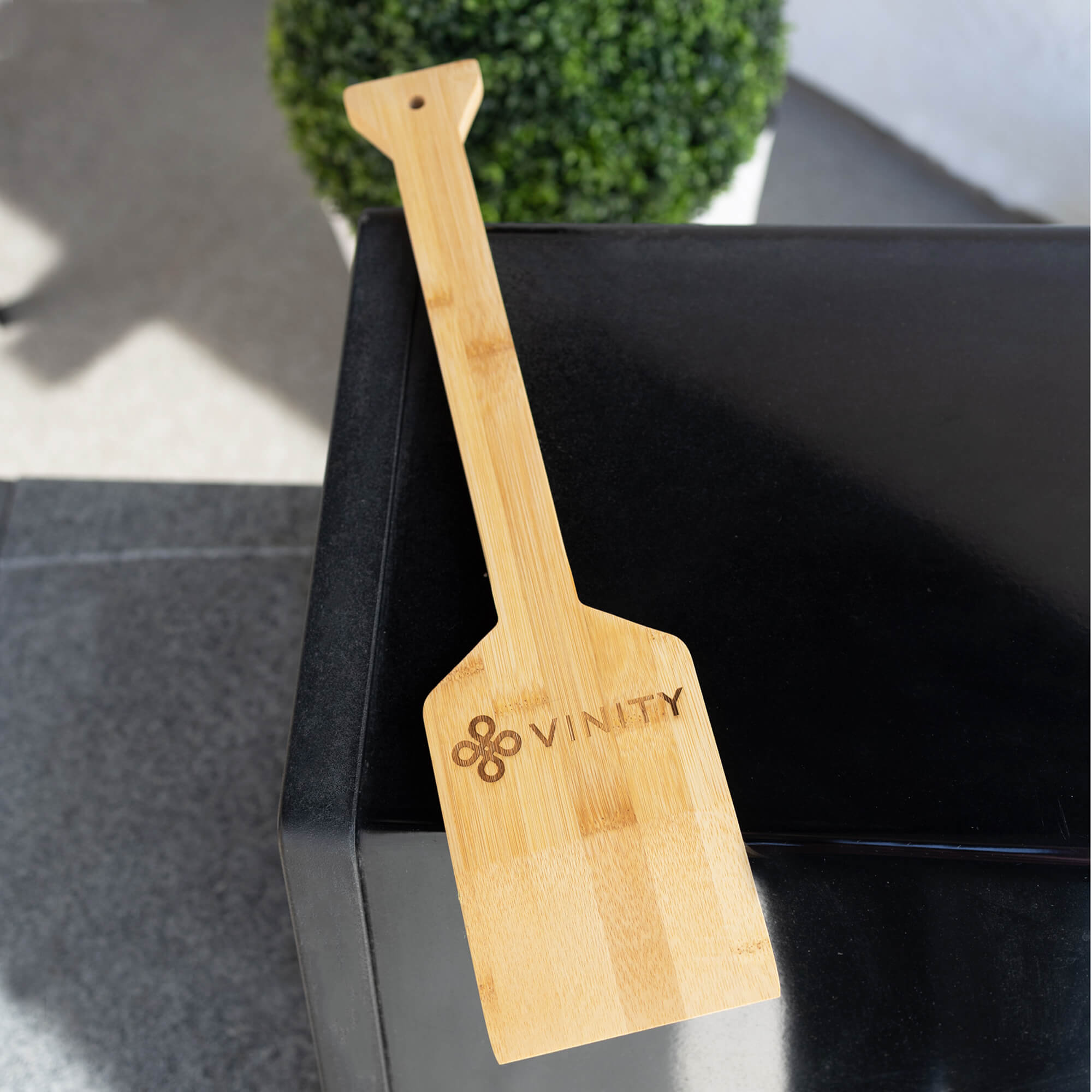 Bamboo BBQ Grill Scraper with Business Logo