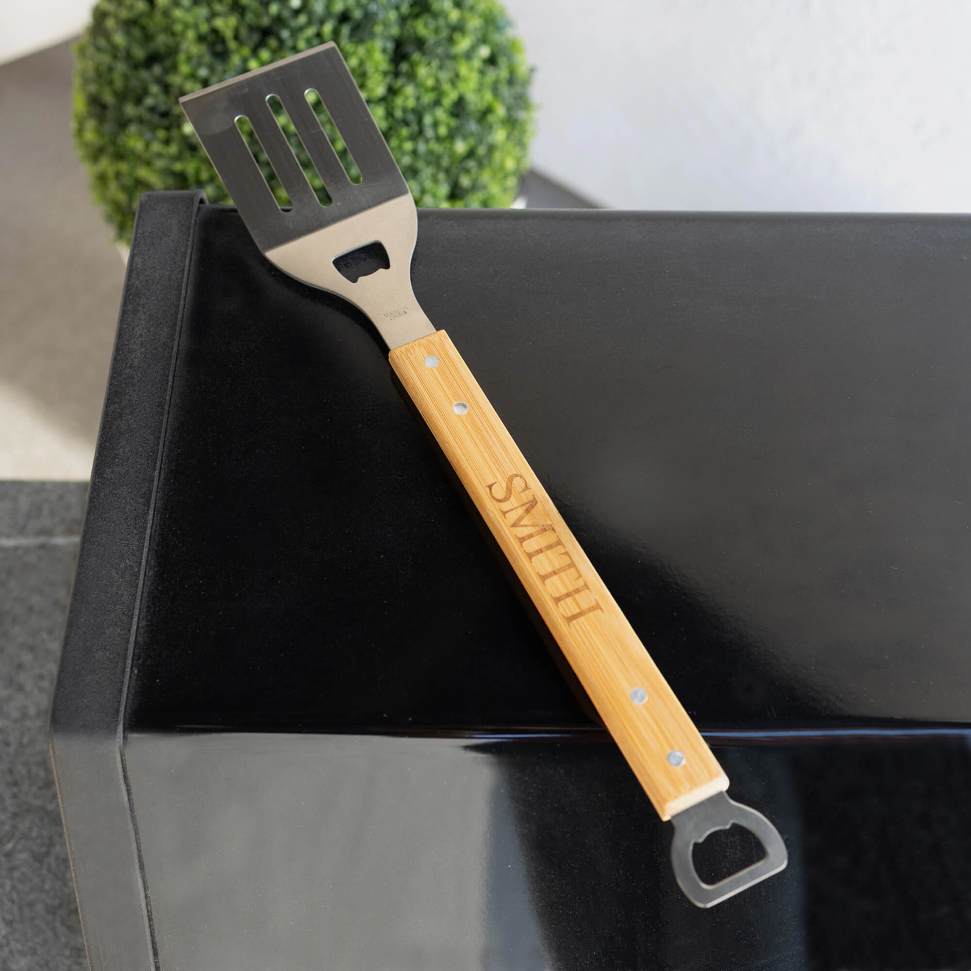 Personalized BBQ Spatula with Bottle Opener