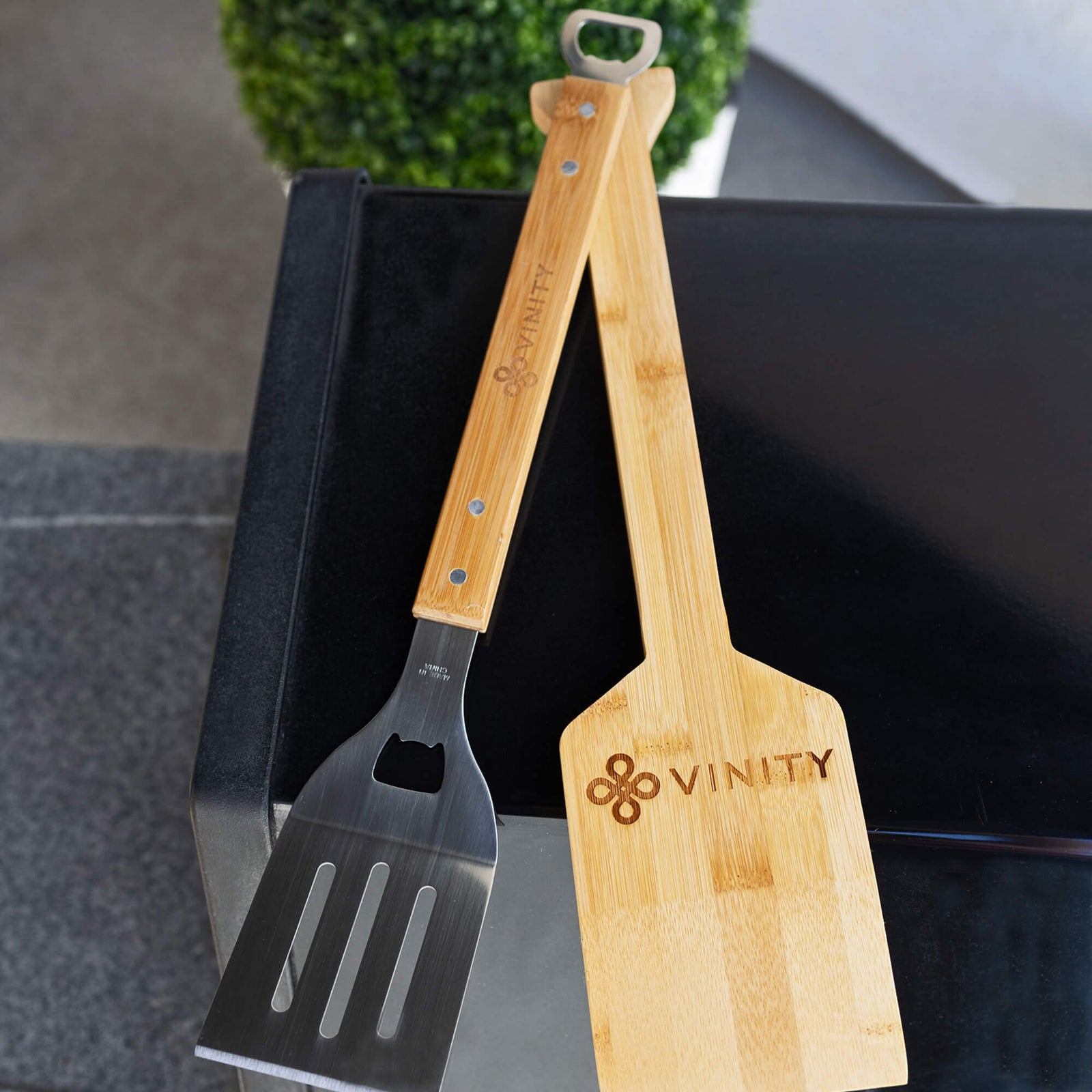 BBQ Spatula with Bottle Opener - Business Logo