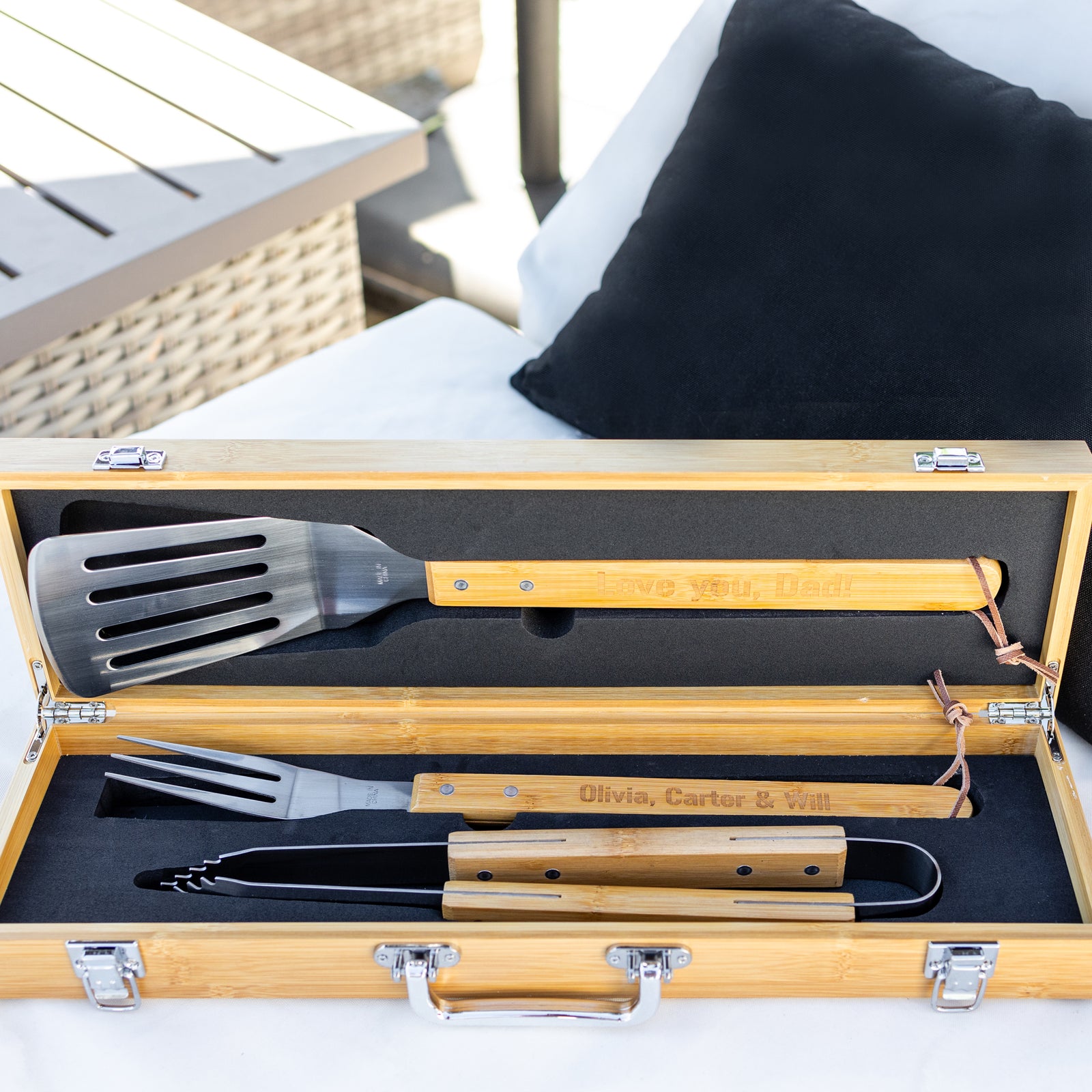 Dad's Grill Tools and Box