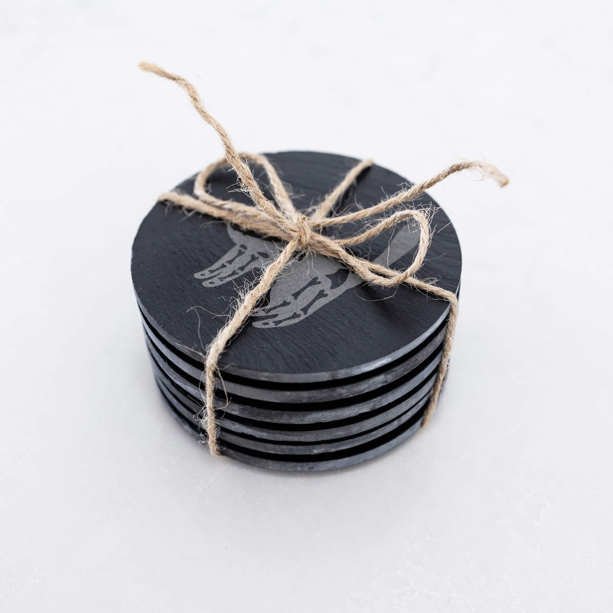 Halloween Cat Skeleton Coasters - Set of 6