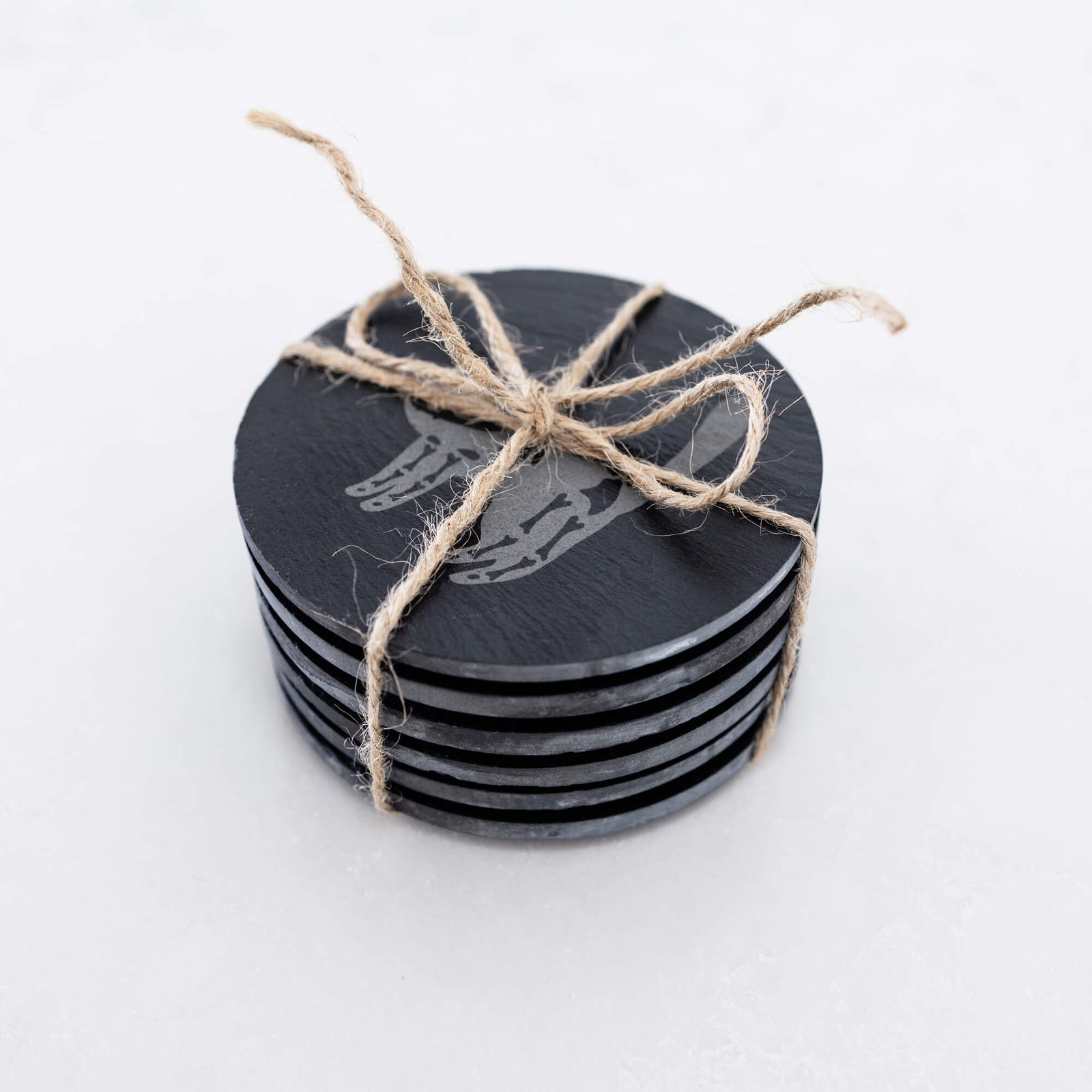 Halloween Cat Skeleton Coasters - Set of 6