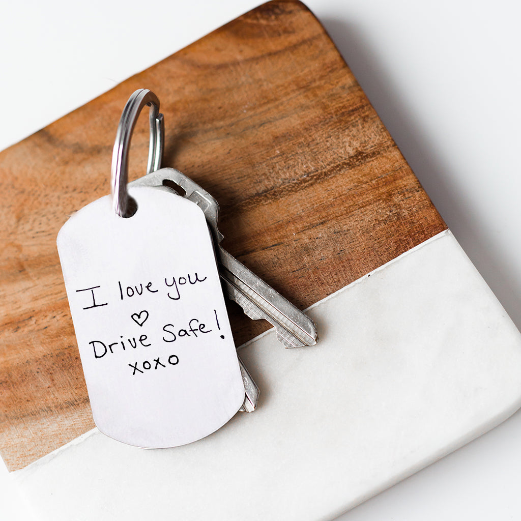 Personalized Keychains with Custom Handwriting