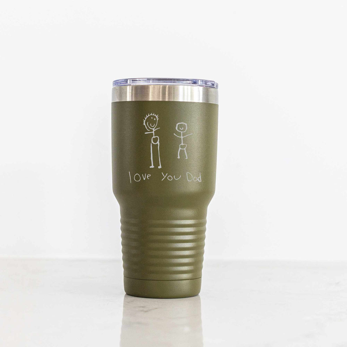 Custom Ringneck Tumbler with Engraved Handwriting - 30 oz.