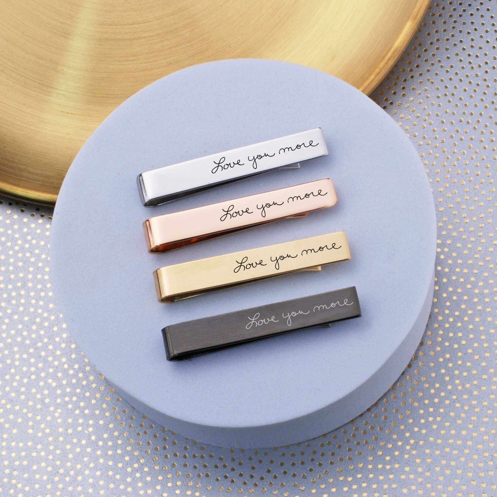 Handwriting Tie Clip